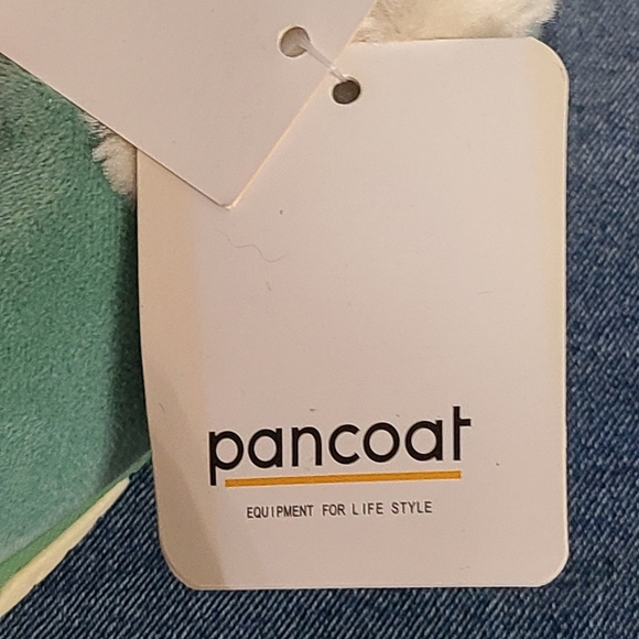 Pancoat NWT Plush House Shoes Adorable Duck Dog Warm Green - Picture 7 of 9